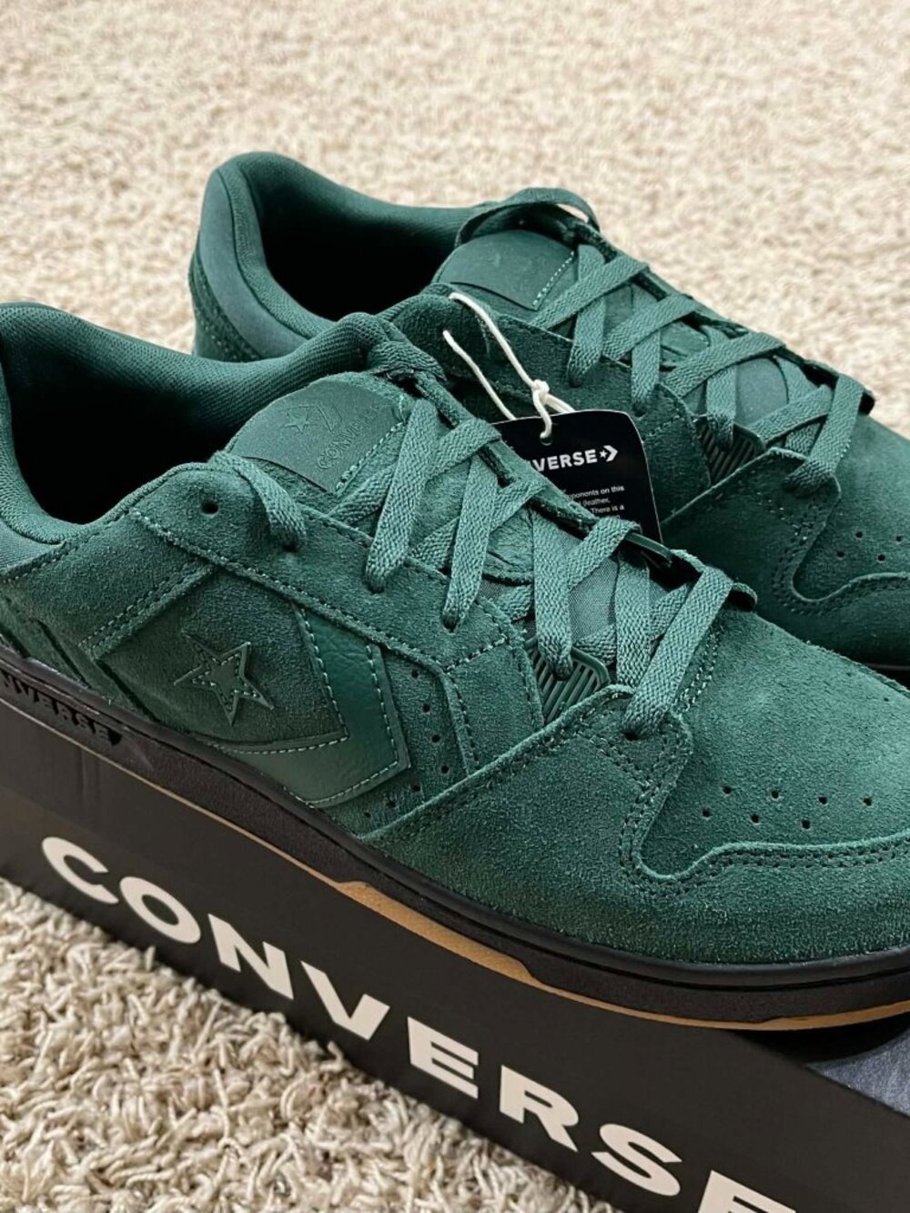 Converse Men's CL98 Suede Low Top Sneakers Shoes Green, Size 11 (New)